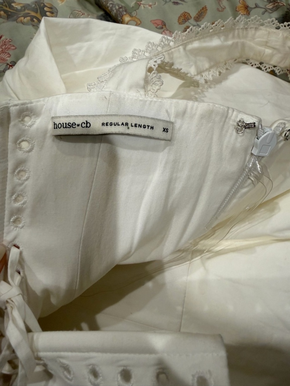 House of CB White Vintage-Style Mini Dress - Picture 12 of 12
